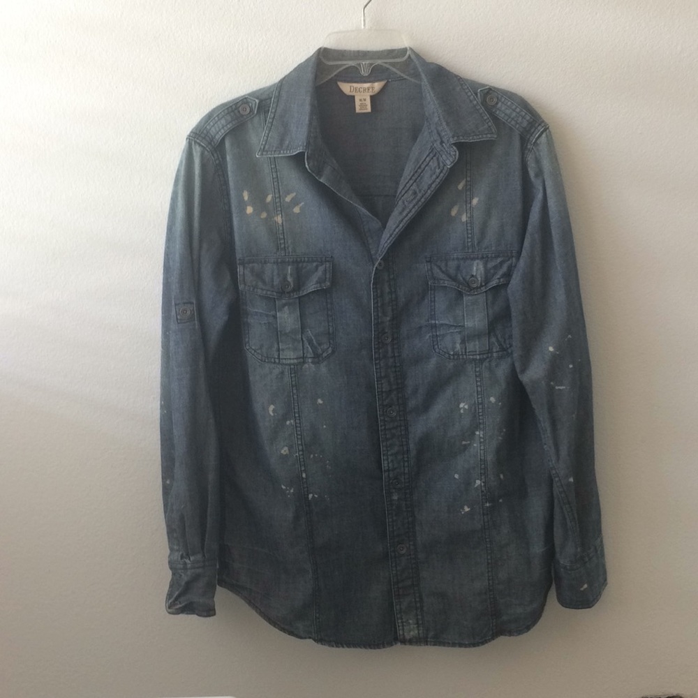 Decree  men’s M Shirt Long Sleeves in Denim